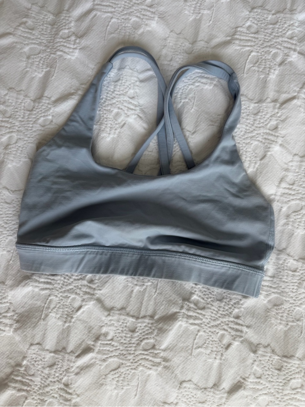 lululemon athletica Light Blue Strappy Sports Bra